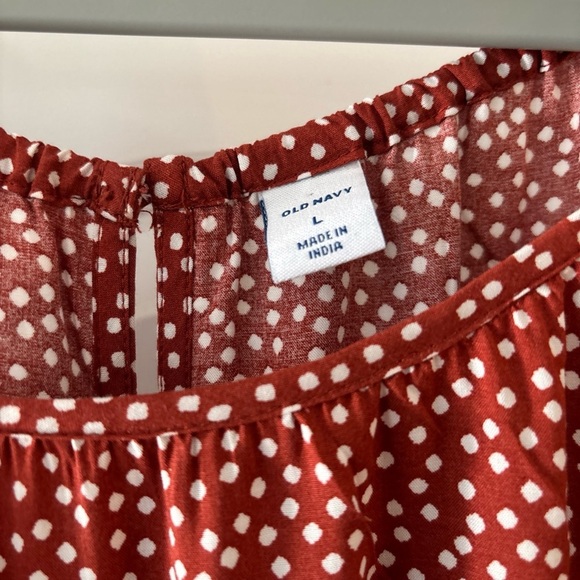 OLD NAVY LARGE NWT ROMPER SLEEVELESS RAYON POKA DOT - Picture 2 of 16